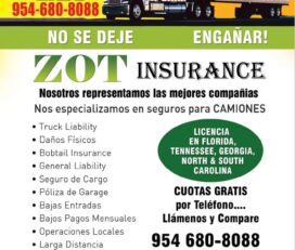 Seguros para Camiones Zot Insurance En Miami FL Estados Unidos