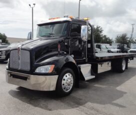 Camiones En Venta 2016 Kenworth T270 Car Carrier, Wrecker Tow Truck, Rollback Tow Truck, Miami, Florida